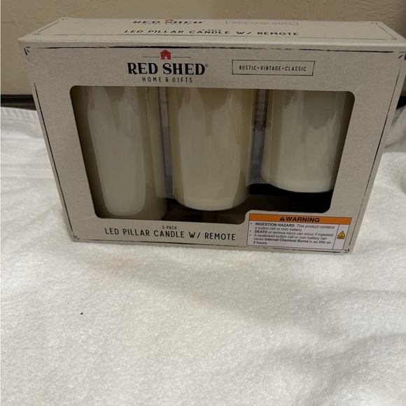 Red Shed Other - New in Box Red Shed Remote Control Candle Set